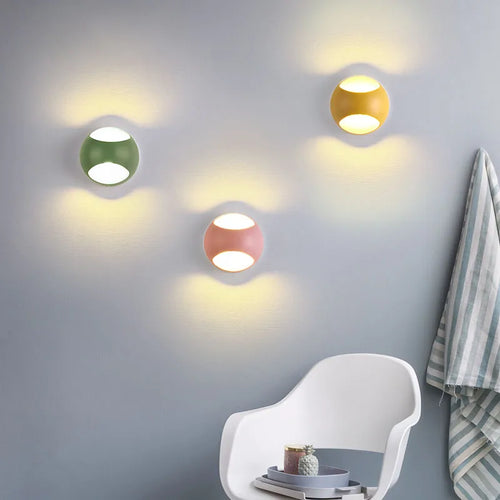 applique murale led modernes pour intérieur avec fond chromatique - vue 2 sur 12