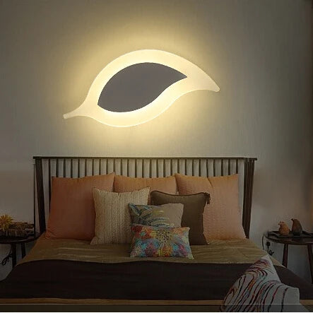 applique murale led moderne feuille surface montée pour décoration maison - vue 2 sur 6