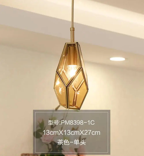 suspension art déco diamant pour éclairage intérieur et extérieur - vue 15 sur 15