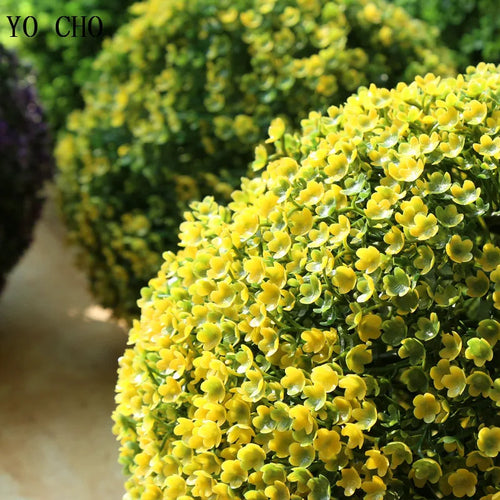 plantes artificielles boule dherbe plastique pour décoration jardin - vue 2 sur 10