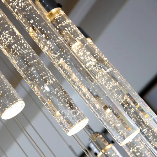 lustre à led spirale xl pour éclairage intérieur élégant - vue 3 sur 7