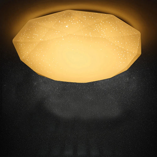 plafonnier nordique diamant étoile ciel leds acrylique moderne - vue 5 sur 6