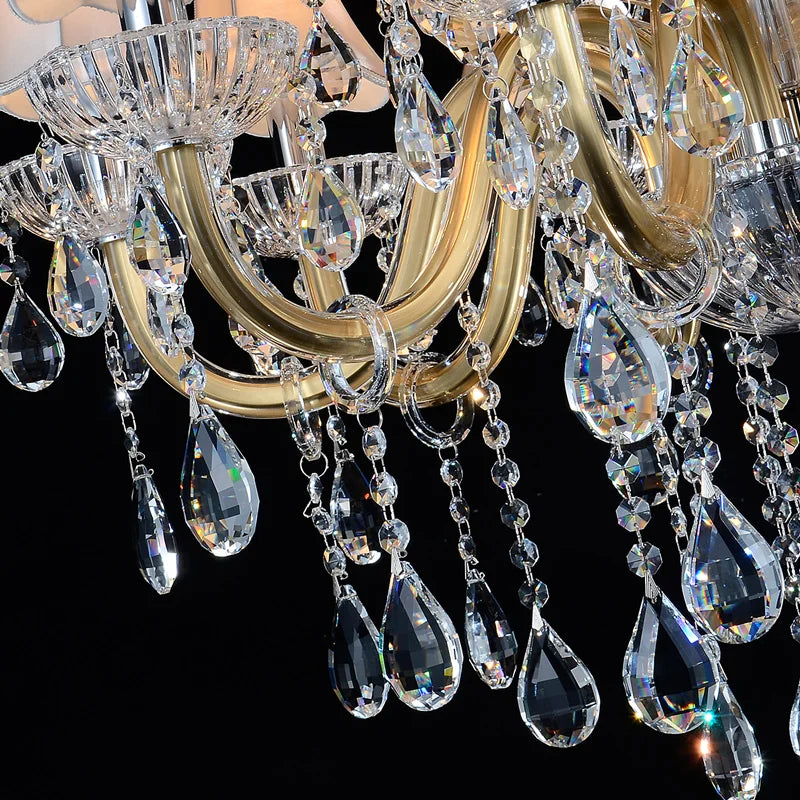 lustre moderne en cristal pour un éclairage élégant et raffiné - vue 4 sur 6