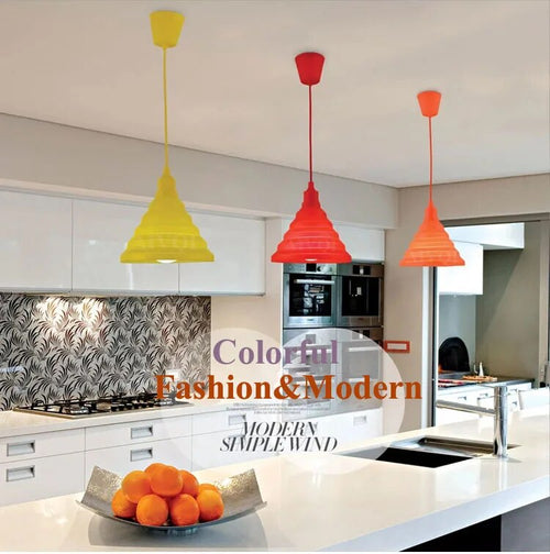 Suspension en Silicone colorées modernes - vue 5 sur 4