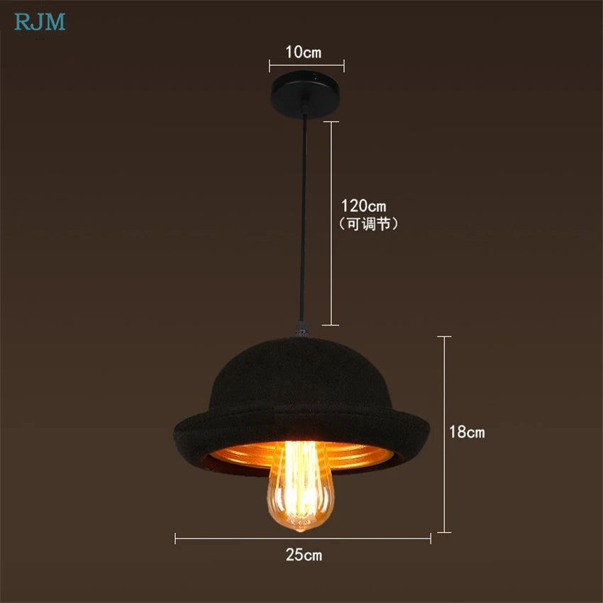 Suspension Chapeau Américain Tissu Créatif - vue 4 sur 8