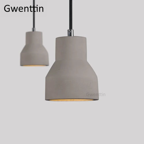 suspension vintage en ciment style nordique industriel pour intérieur - vue 2 sur 7