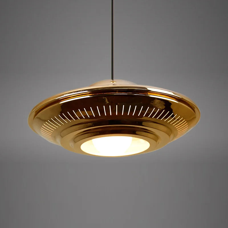 gzmj suspension ufo moderne en métal plaqué décoration - vue 2 sur 8