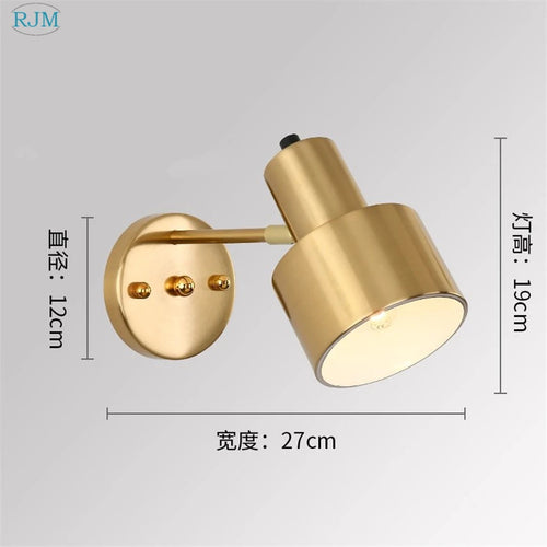 Applique murale led fer nordique moderne simple - vue 4 sur 6