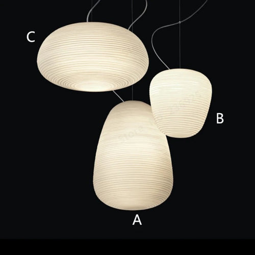 suspension globe rétro gzmj en verre abat-jour luminaire - vue 7 sur 9
