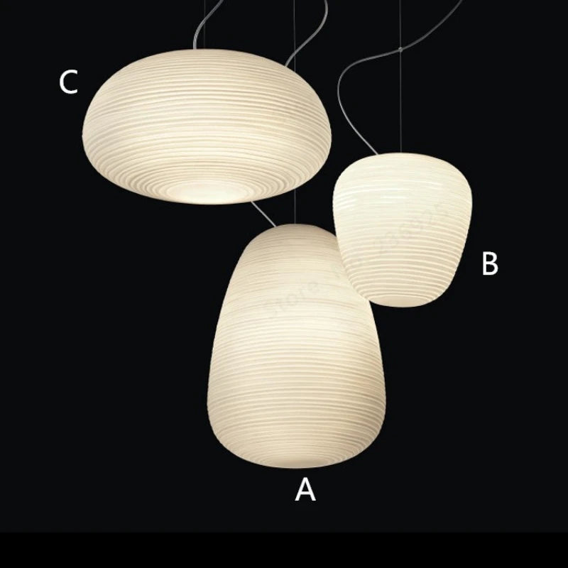 suspension globe rétro gzmj en verre abat-jour luminaire - vue 6 sur 9