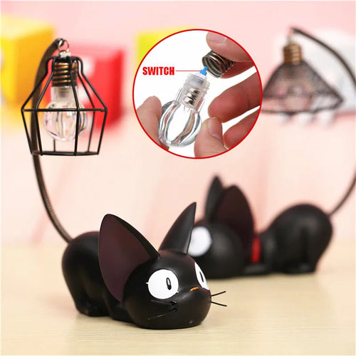lampe de bureau veilleuse led pour enfants en forme de chat - vue 3 sur 8