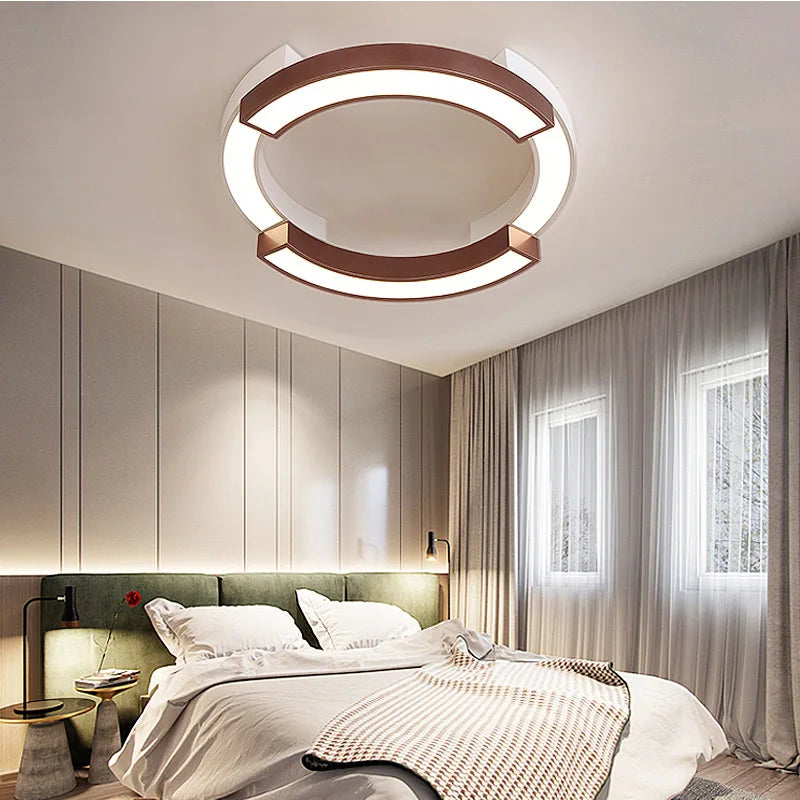 plafonnier led moderne superposition suspension maison - vue 5 sur 10