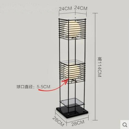 lampadaire led sur pied style chinois décoratif pour la maison - vue 9 sur 10