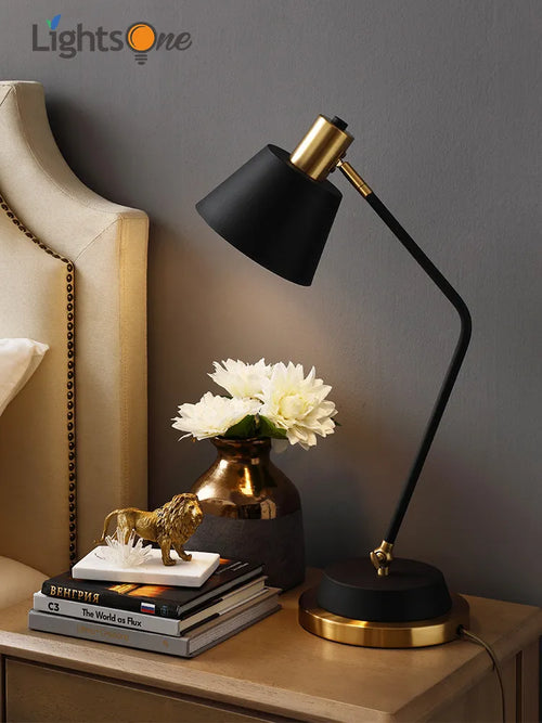 Lampe de table de chevet de chambre à coucher à coucher nordique - vue 2 sur 7