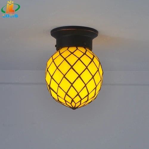 plafonnier créatif en forme d'ananas pour intérieur et extérieur