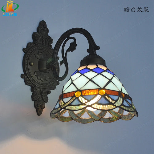 applique murale led art européen style méditerranéen éclairage décoratif - vue 3 sur 10