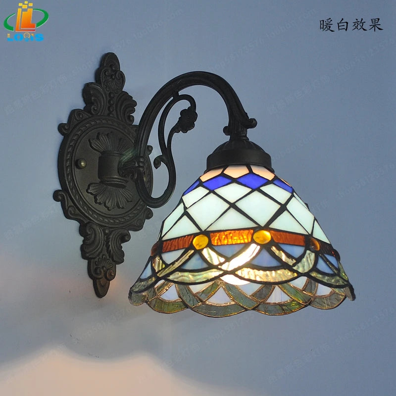 applique murale led art européen style méditerranéen éclairage décoratif - vue 3 sur 10