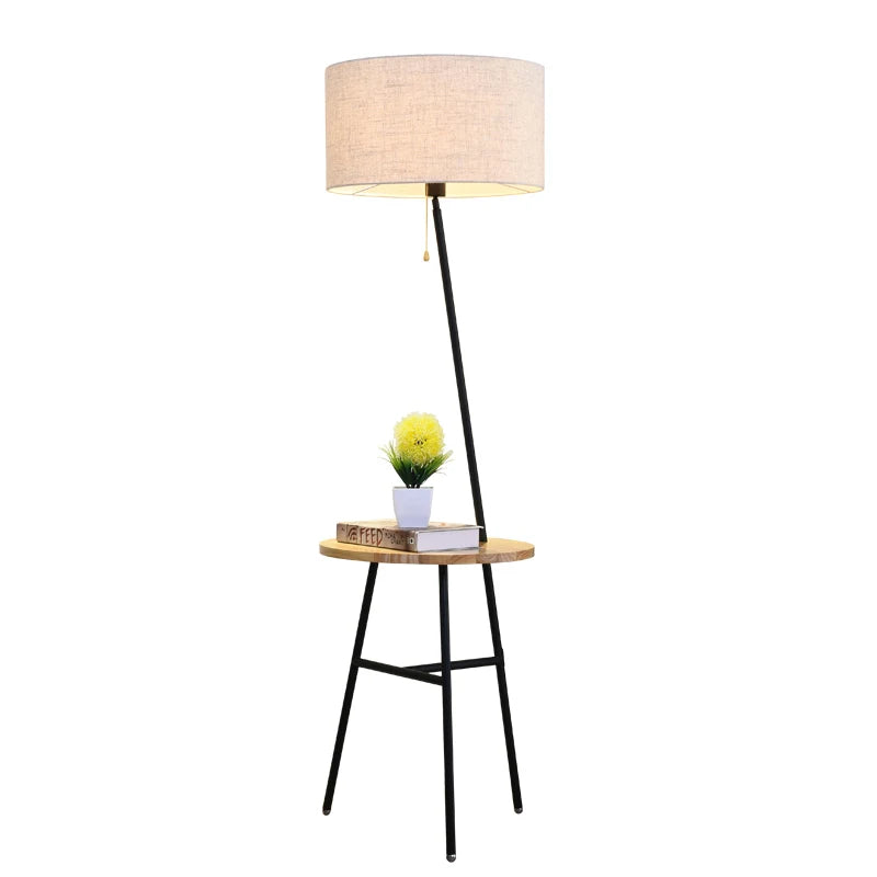 lampadaire en bois massif design moderne pour intérieur élégant - vue 11 sur 12