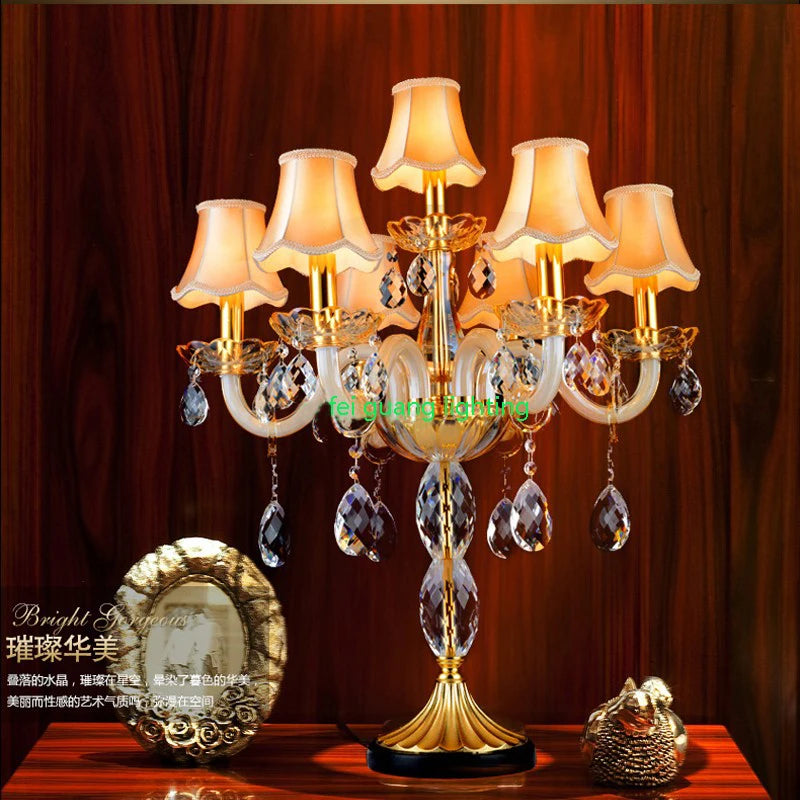 lampes de table en cristal moderne style nordique haut de gamme - vue 4 sur 6