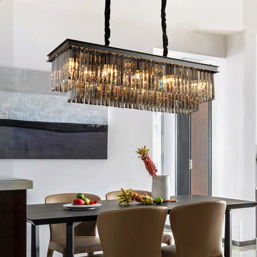 lustre moderne en cristal pour un éclairage élégant et raffiné - vue 3 sur 14