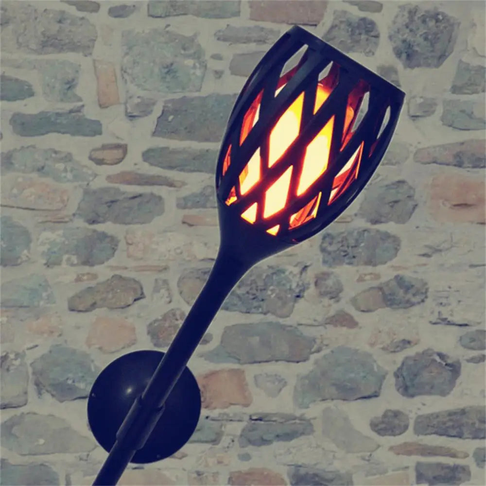 lampe led solaire étanche pour décoration de jardin vacillante - vue 4 sur 6