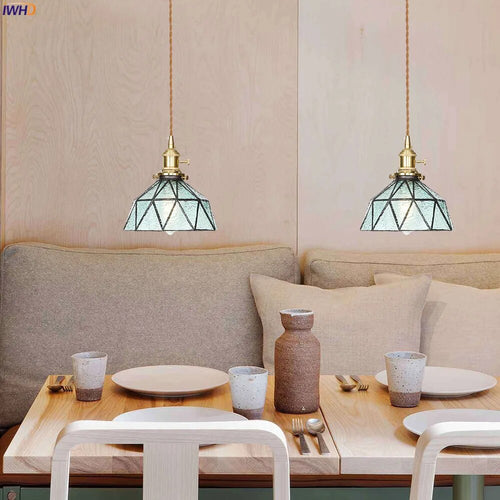 suspension led moderne nordique maison cuivre verre - vue 3 sur 17