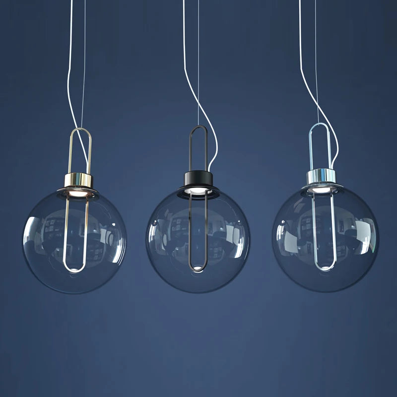 suspension en verre design pour bar et restaurant - vue 8 sur 10