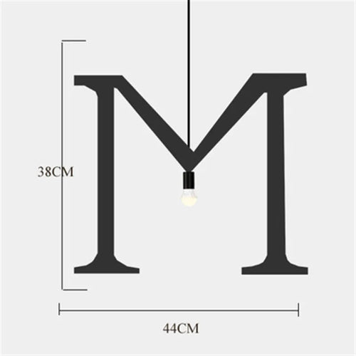 suspension nordique diy love luminaire décoratif pour loft et bar - vue 14 sur 29