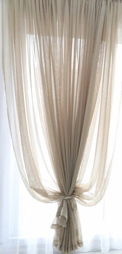Voilage tulle transparent mesure hauteur 300cm salon chambre - vue 9 sur 11