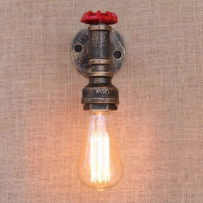 applique murale vintage industrielle gzmj loft wandlamp - vue 3 sur 7