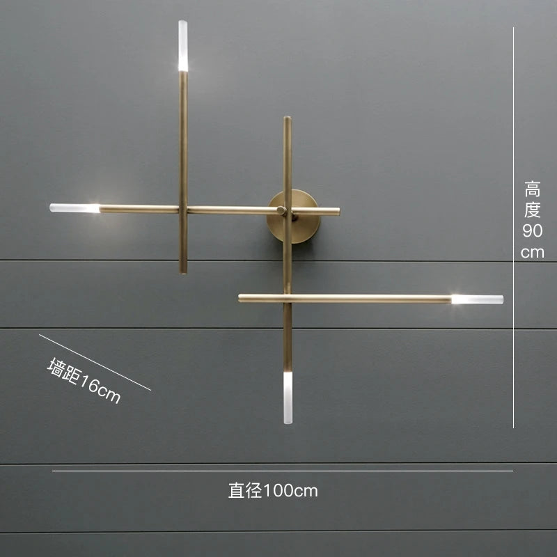 applique murale en cuivre design minimaliste pour intérieur élégant - vue 4 sur 8