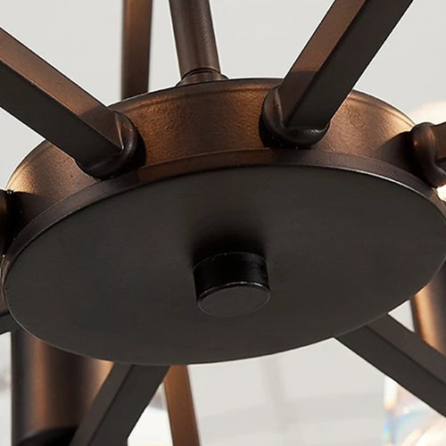 suspension en cristal fer nordique pour intérieur moderne - vue 4 sur 6