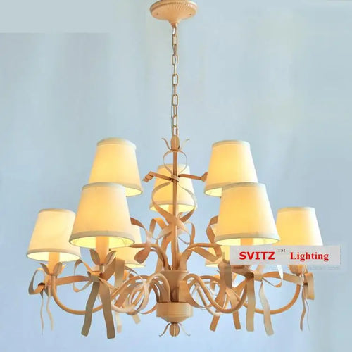 lustre led style européen pour chambre de princesse - vue 6 sur 14