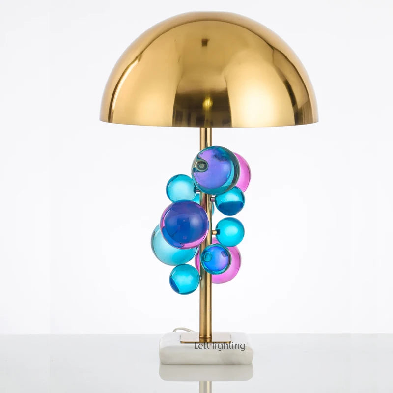 lampe à poser en cristal design pour intérieur moderne - vue 6 sur 8