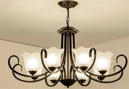 lustre suspendu en verre pour éclairage intérieur moderne - vue 11 sur 11
