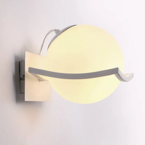 Applique Murale Led Chaude Boule de verre Nordique Moderne Simple Wandlamp Salon Chevet Chambre Salle De Bain Lumière - vue 4 sur 7
