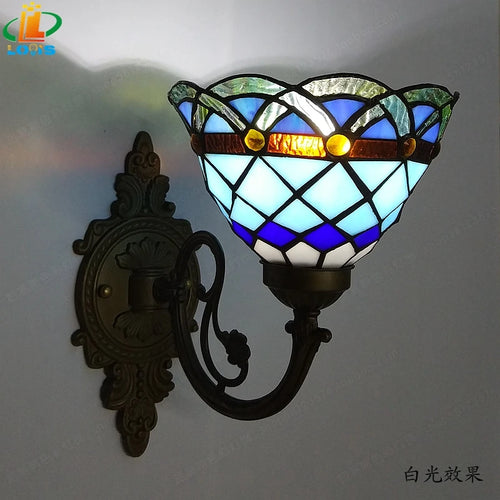 applique murale led art européen style méditerranéen éclairage décoratif - vue 2 sur 10
