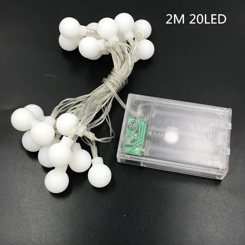 guirlande lumineuse à 20 led pour fêtes et décorations variées - vue 6 sur 9
