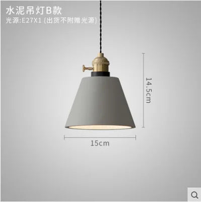 Luminaires suspendus LED en ciment nordique - vue 10 sur 10