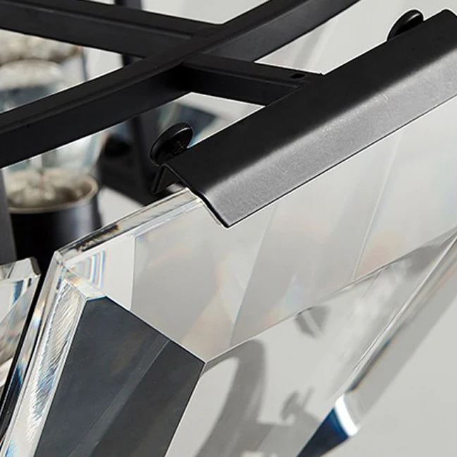 suspension en cristal fer nordique pour intérieur moderne - vue 6 sur 6