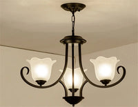 lustre suspendu en verre pour éclairage intérieur moderne
