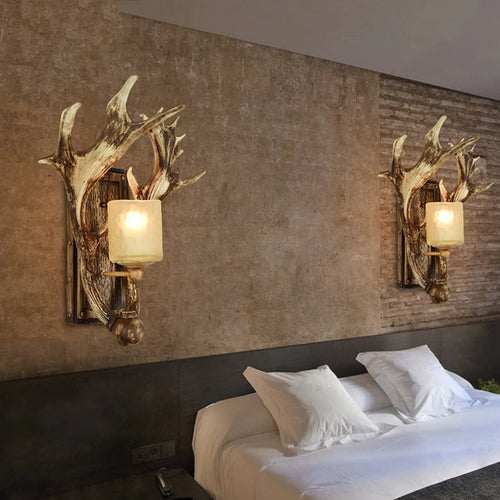 applique murale vintage bois design pour hôtel restaurant - vue 5 sur 8