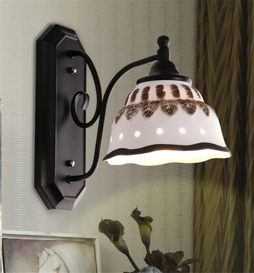 plafonnier moderne en céramique et métal noir design élégant - vue 6 sur 13