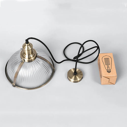 Vintage Suspension Luminaires Suspendus Abat-Jour En Verre Loft Luminaire Suspension Lampe de Suspension Led Pour Salle à manger Bureau E27 - vue 8 sur 8