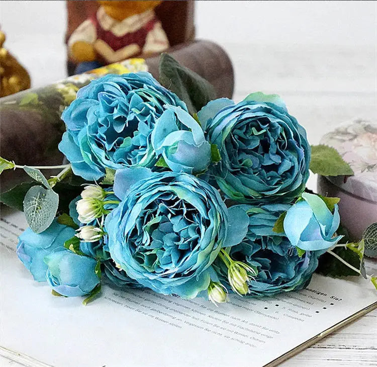 beau bouquet de fleurs artificielles pour mariage et décoration - vue 12 sur 13