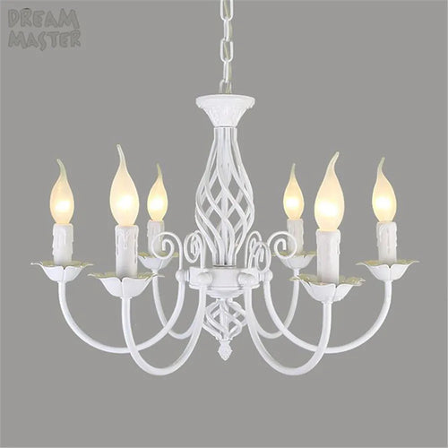Lustre au Style européen à bougies moderne LED - vue 3 sur 10
