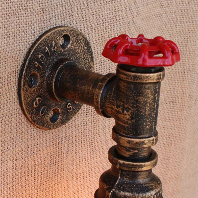 applique murale vintage industrielle gzmj loft wandlamp - vue 4 sur 7