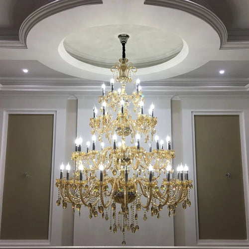lustre moderne en cristal pour un éclairage élégant et raffiné - vue 3 sur 8