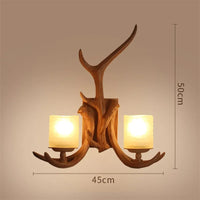 applique murale décorative en bois de cerf pour intérieur
