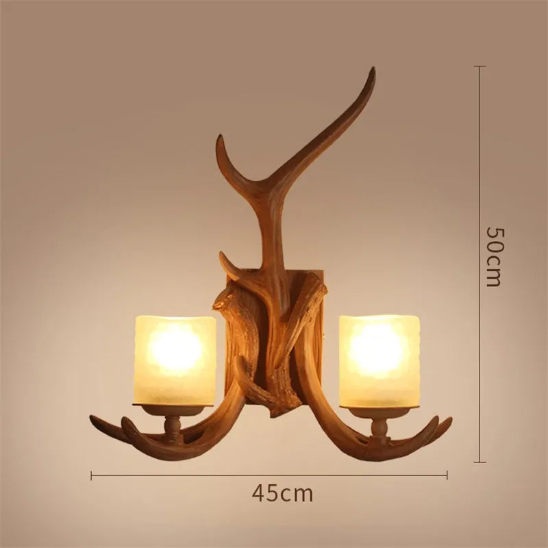 applique murale décorative en bois de cerf pour intérieur
